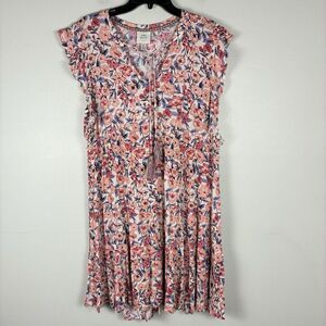 Knox Rose Floral Dress Womans M Short Sleeve Boho Western Festival